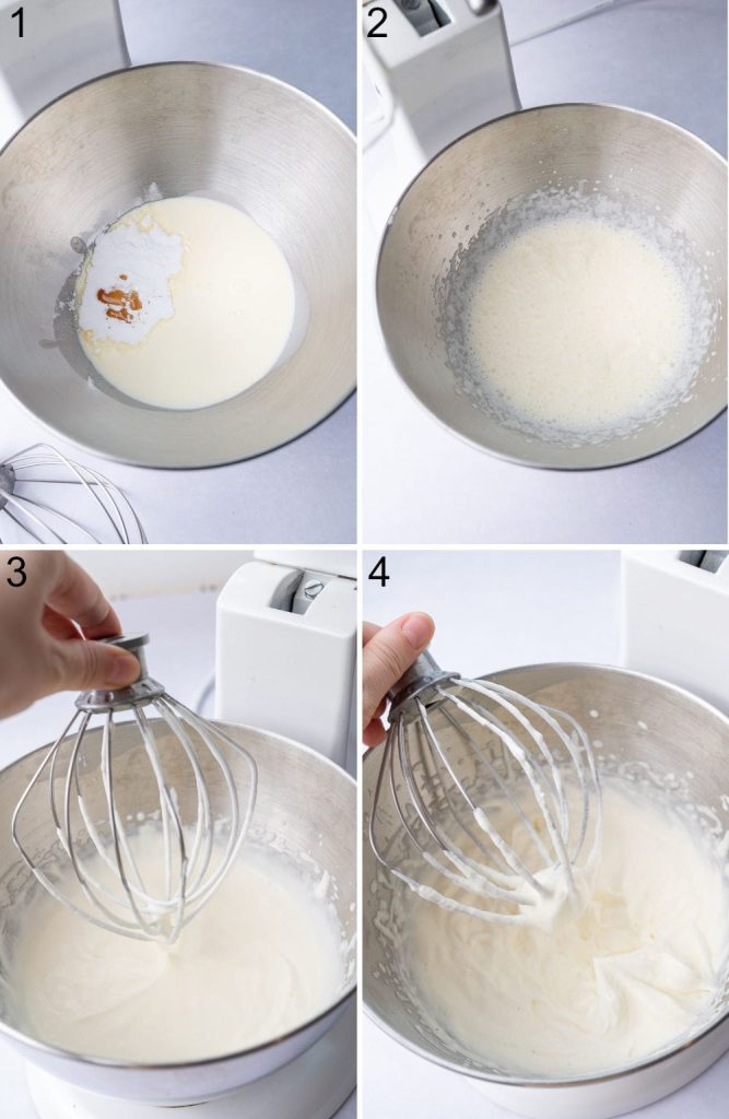 how to make whipped cream steps